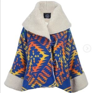 Pendleton Wool Coat with Shearling Lining